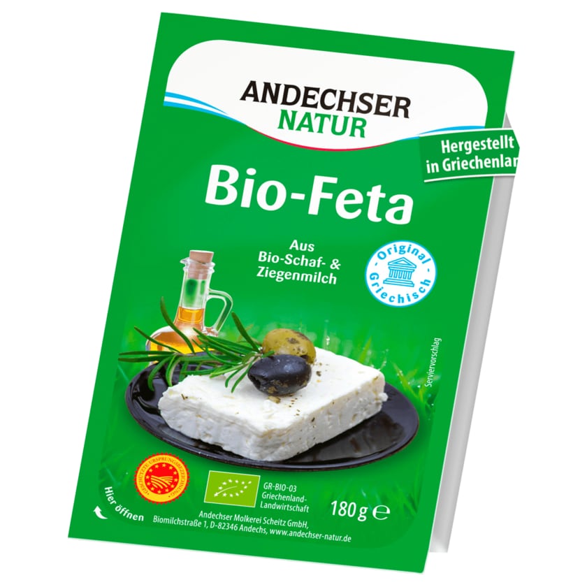 Andechser Natur Original Griechischer Bio- Feta 180g